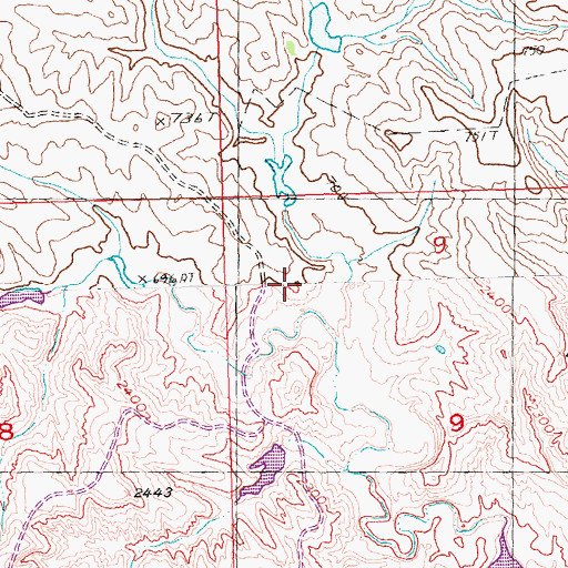 Topographic Map of McCasland and Schiller Number 4 Dam, SD