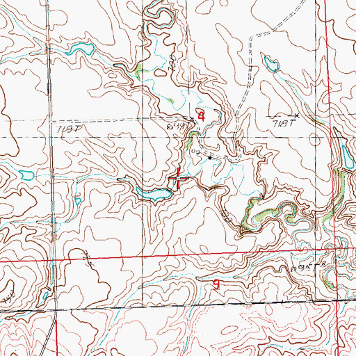 Topographic Map of M O'Grady Dam, SD