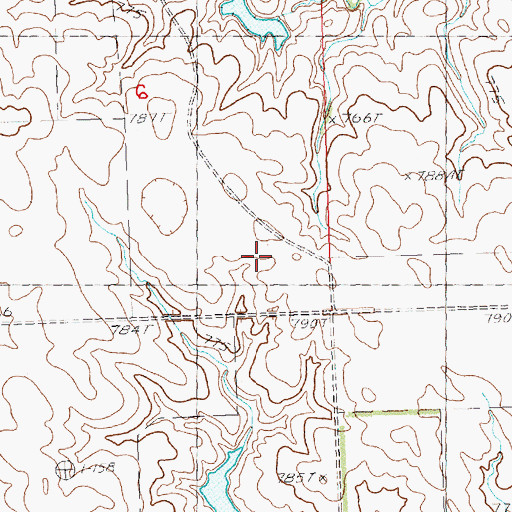 Topographic Map of C Nuzum Number 2 Dam, SD