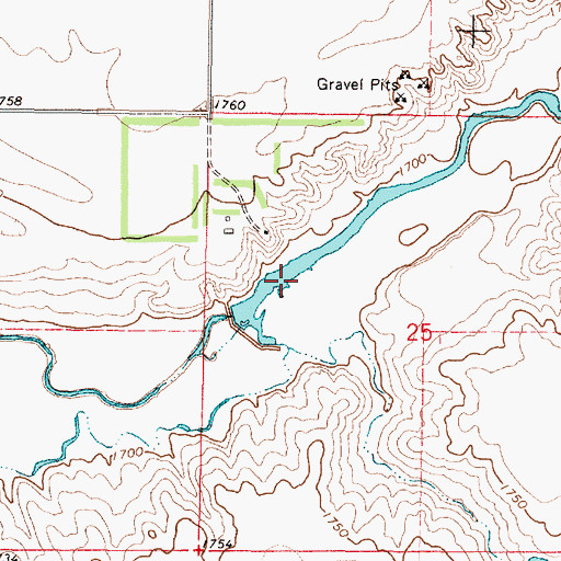 Topographic Map of D Trumble Dam, SD