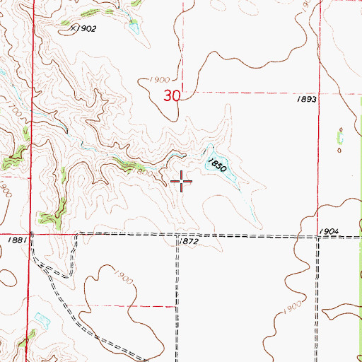 Topographic Map of K Sutton Dam, SD