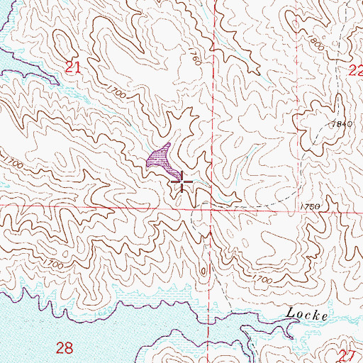 Topographic Map of Eastern Grazing Association Number 2 Dam, SD