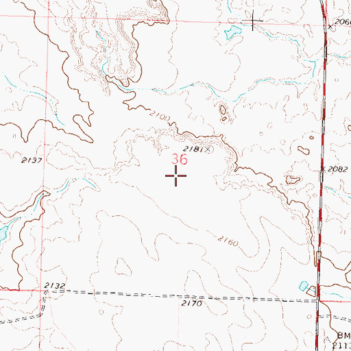 Topographic Map of Ralph Ritter Number 1 Dam, SD