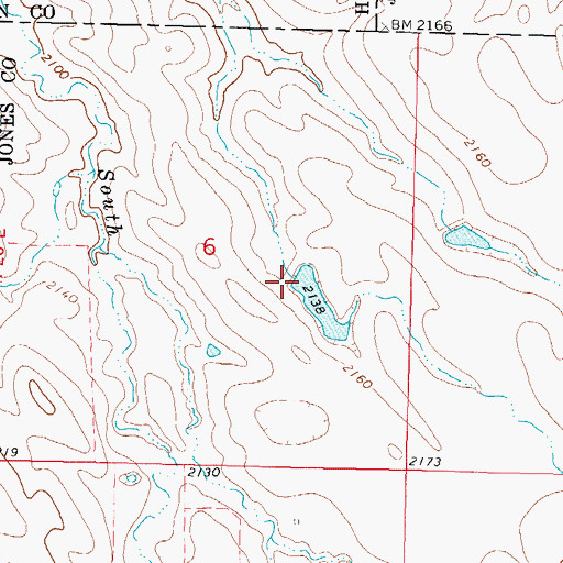 Topographic Map of Rieman Number 1 Dam, SD