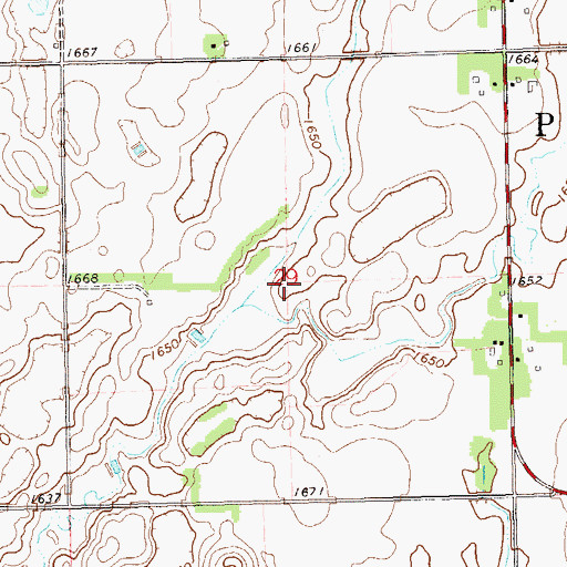 Topographic Map of Athelwold (historical), SD