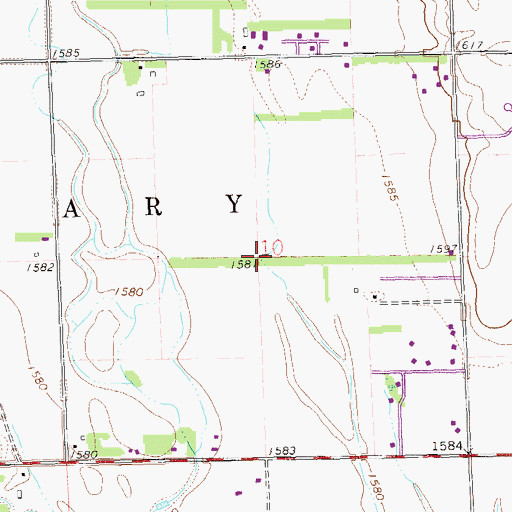 Topographic Map of Lake Village (historical), SD