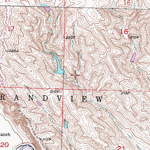 Topographic Map of Perault Number 6 Dam, SD