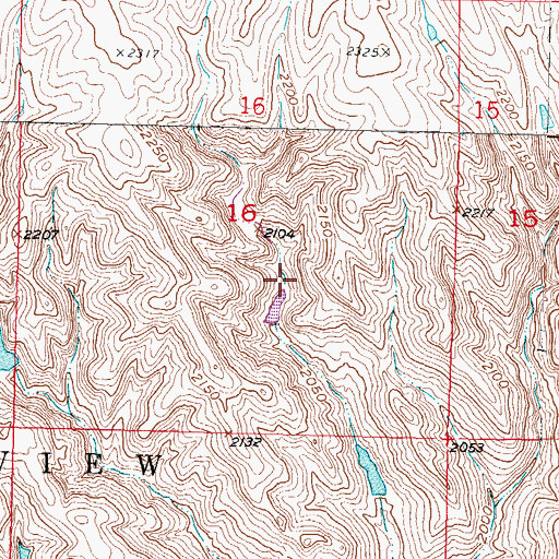 Topographic Map of Perault Number 5 Dam, SD