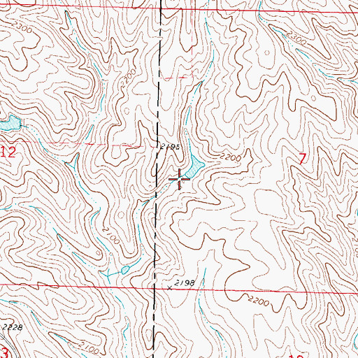 Topographic Map of Perault Number 2 Dam, SD