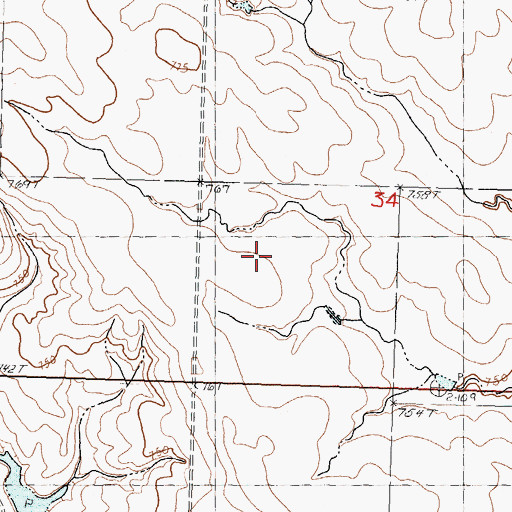 Topographic Map of C Birkland Dam, SD