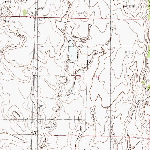 Topographic Map of O Drageset Number 2 Dam, SD