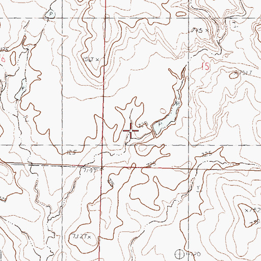 Topographic Map of O Drageset Number 1 Dam, SD