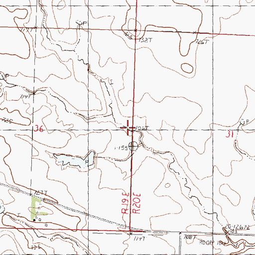 Topographic Map of R Bierman Dam, SD