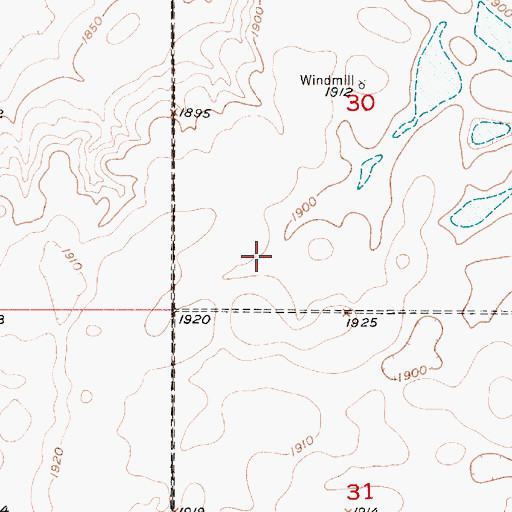 Topographic Map of C McGillvrey Dam, SD