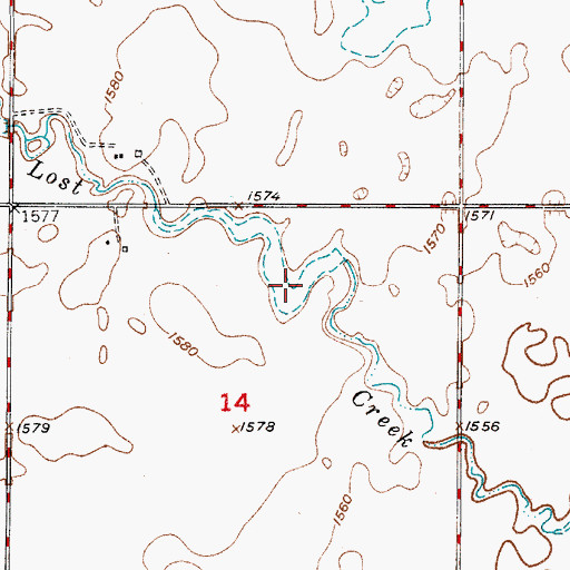 Topographic Map of W Venjohn Dam, SD