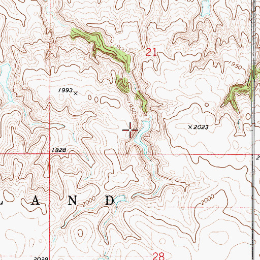 Topographic Map of B Deuter Dam, SD