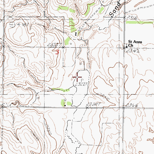 Topographic Map of Sundall Dam, SD