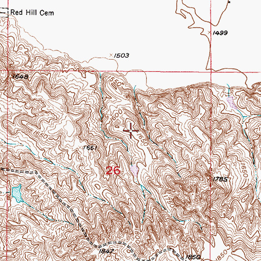 Topographic Map of DeJong Brothers Number 3 Dam, SD