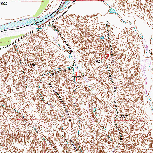 Topographic Map of DeJong Brothers Number 4 Dam, SD