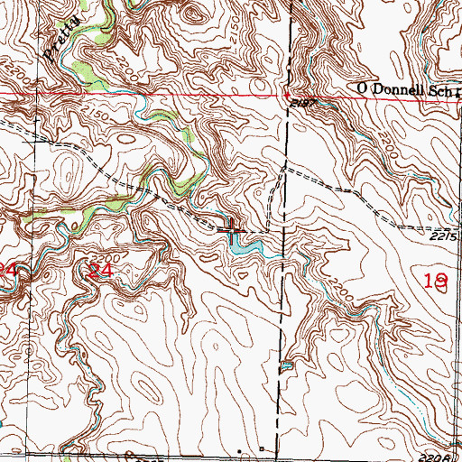 Topographic Map of Johnson Dam, SD