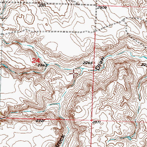 Topographic Map of M Mraz Dam, SD