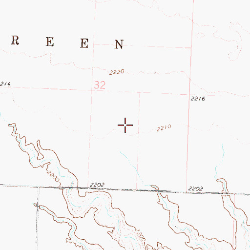 Topographic Map of Richard Waddell Dam, SD