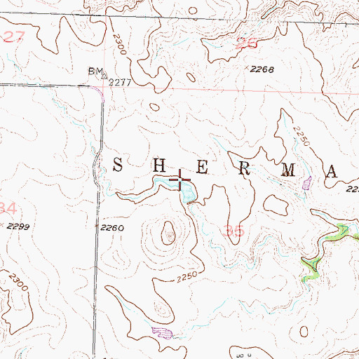 Topographic Map of Richard Cobb Dam, SD