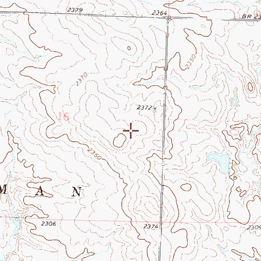 Topographic Map of Jake Kern Dam, SD