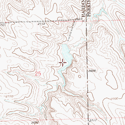 Topographic Map of Schaur Dam, SD