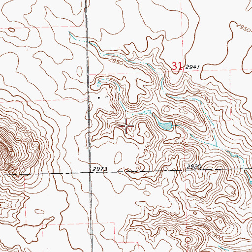Topographic Map of Drolc Number 1 Dam, SD