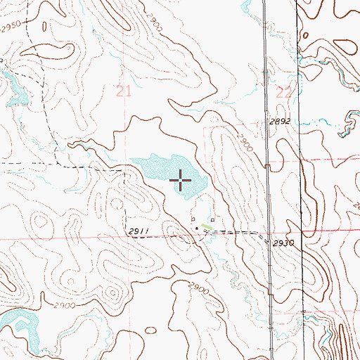 Topographic Map of Salt Lake Dam, SD
