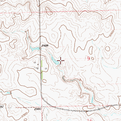 Topographic Map of Barn Dam, SD