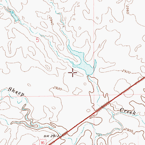 Topographic Map of Niemi Number 4 Dam, SD