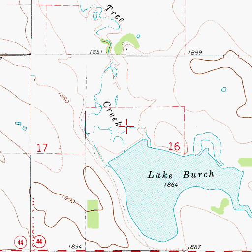Topographic Map of Dixon Dam, SD
