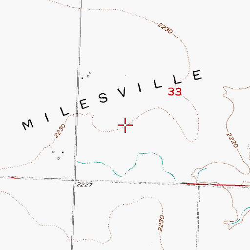 Topographic Map of Staben Strip (historical), SD
