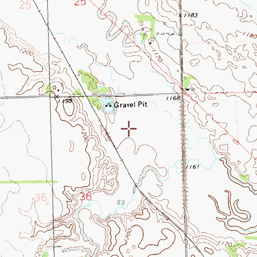 Topographic Map of Webster Airport (historical), SD