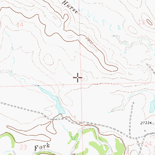 Topographic Map of Kirk Landing Strip (historical), SD
