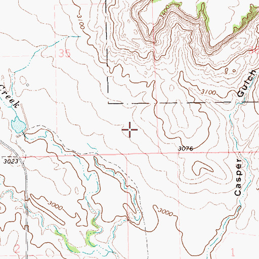 Topographic Map of Alcorn Dam, SD