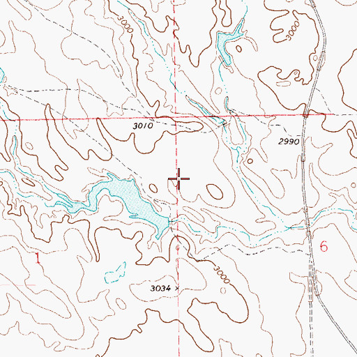 Topographic Map of Niemi Number 1 Dam, SD