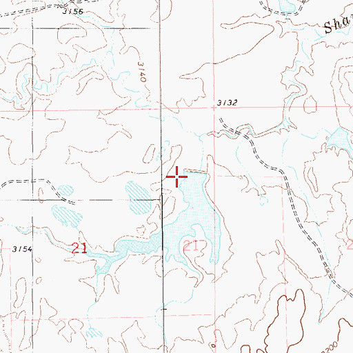Topographic Map of Mud Butte Dam, SD