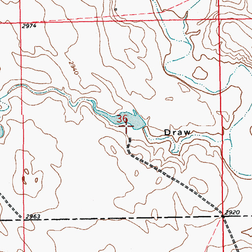 Topographic Map of Johnson Brothers 1 Dam, SD