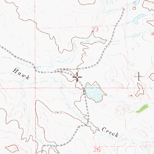 Topographic Map of Mud Butte Dam, SD