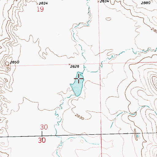 Topographic Map of Richard Williamson Dam, SD