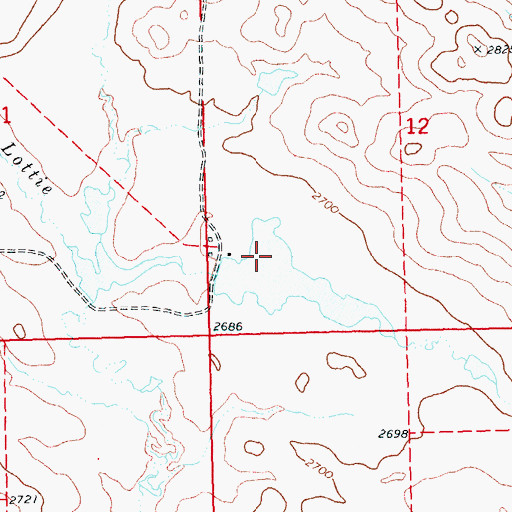 Topographic Map of Jordan Mundil Dam, SD
