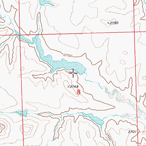 Topographic Map of Christ Orwick Dam, SD