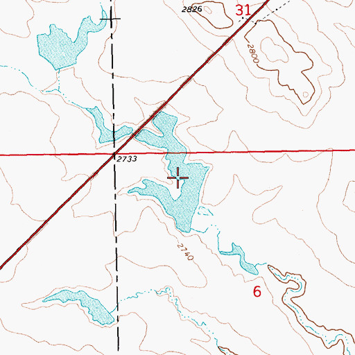 Topographic Map of Christ Orwick Dam, SD