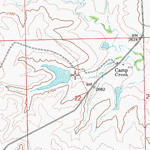 Topographic Map of William Patterson Dam, SD