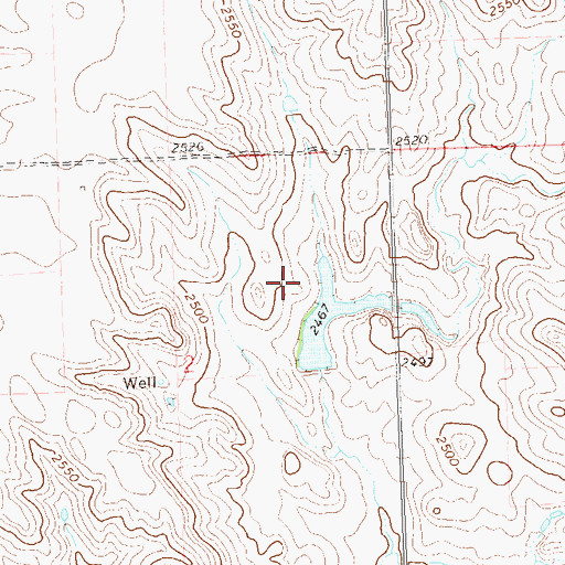 Topographic Map of Allen Robinson Dam, SD