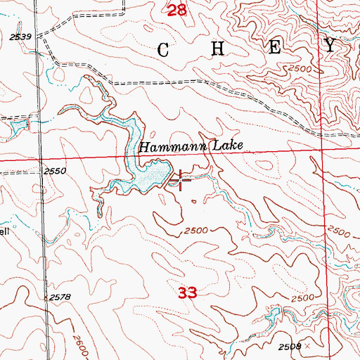 Topographic Map of Selvin Johnson Dam, SD