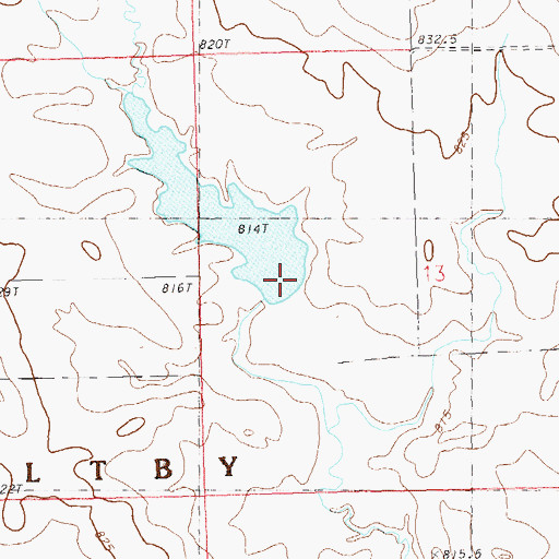 Topographic Map of Glenn Wishard Dam, SD